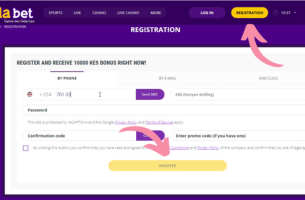How to claim Helabet Registration Bonus step 1