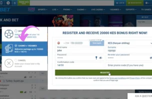 How to get 1xBet First Deposit Bonus step 1
