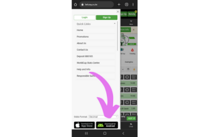 Press on the Android Version