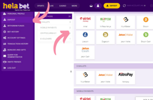 How to claim Helabet Registration Bonus step 2