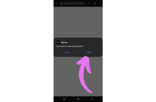 Open and Install the Apk File