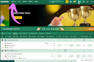 Betwinner 1x2 Bet Step 2