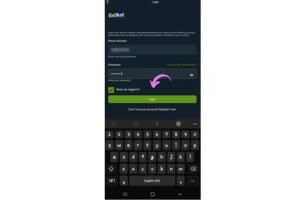 Press Login to Enter your Account 