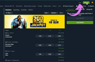 How To Bet a Single Bet Betika step 1