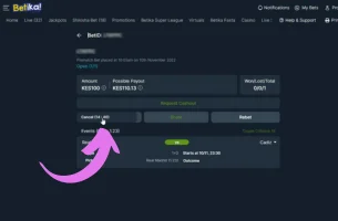 Betika Cash Out by the Website step 3