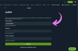 How to Register on Betika in Kenya step 2