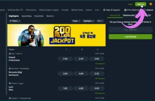 How to Register on Betika in Kenya step 1