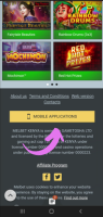 Download and install the MelBet app step 1