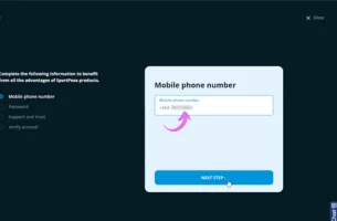 Sportpesa Registration Through the Website step 2