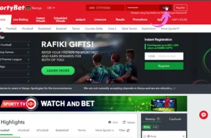 SportyBet Login step 3