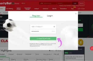 SportyBet Sign Up step 3