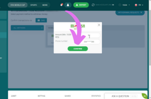 22bet Withdrawal Step 3